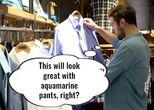 Man shopping for shirt