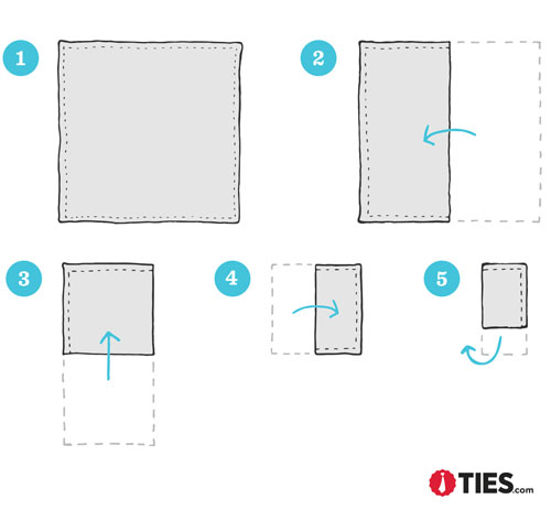 How to Fold a Loose Square Pocket Square Instructions