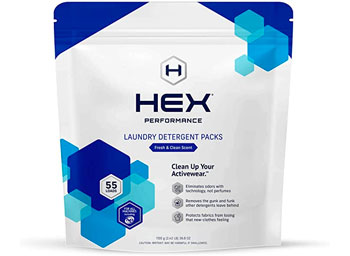 HEX Performance Laundry Packs detergent