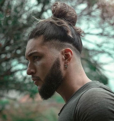 Top knot hairstyle