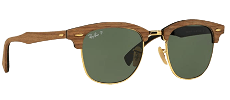 Ray-Ban Clubmaster Square Wood Sunglasses