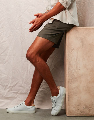 Man wearing summer shorts