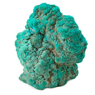 A turquoise rock