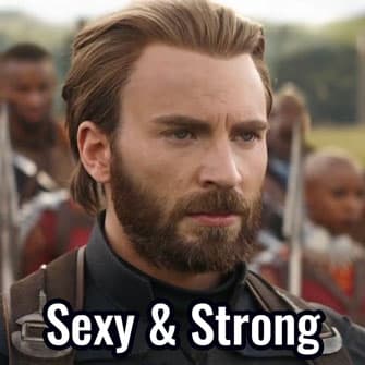 Chris Evans sporting a beard in Avengers Infinity War