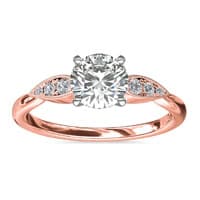 Pear-Shaped Diamond Rose Gold Ring