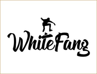 white fang skateboards logo