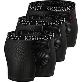 Kemisant Mesh Boxer Briefs with Healthy Pouch