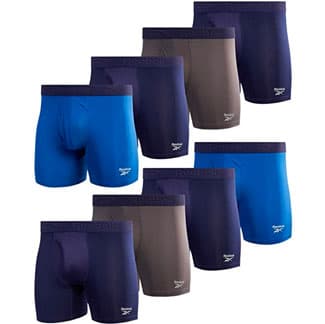 Reebok Performance Boxer Briefs with Fly Pouch