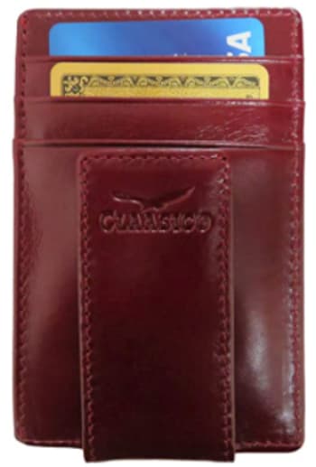  Claasico Leather Money Clip Wallet