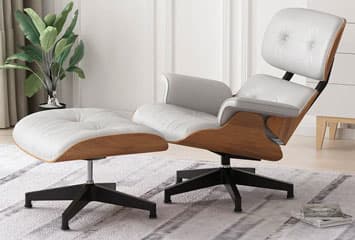 Brixen Tufted Lounge Chair and Ottoman