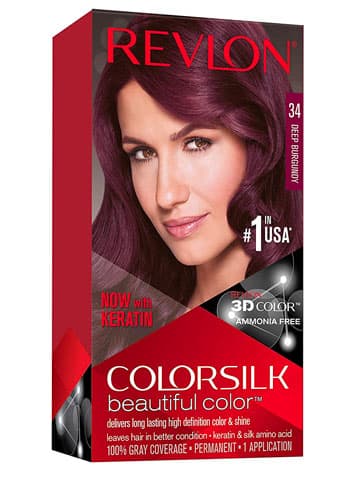 burgundy hair dye package