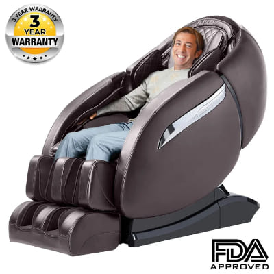 Faux Leather Power Reclining Heated Full Body Massage Chair