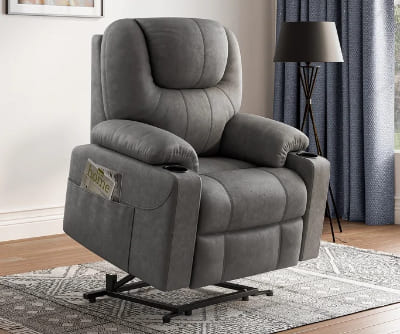 Power Reclining and Heated Massage Chair