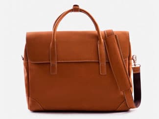 Sullivan Brown leather briefcase