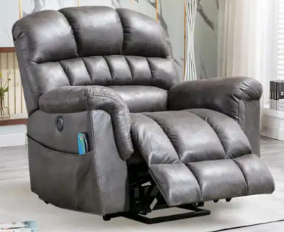 Super Soft Microsuede Power Lift Recliner & Massage Chair