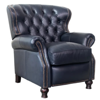 Tayla 34.5'' Wide Genuine Leather Manual Wing Chair Recliner