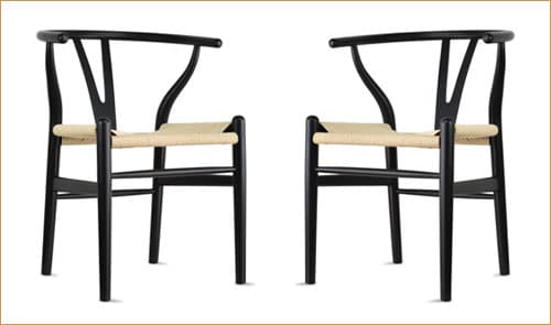 Modern Wood Dining Chair With Y Back