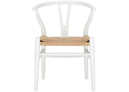 Poly and Bark White Weave Chair