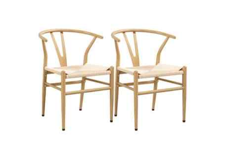 Porthos Home Qirin Wood and Rope Dining Chair