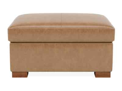 Charly Leather Ottoman