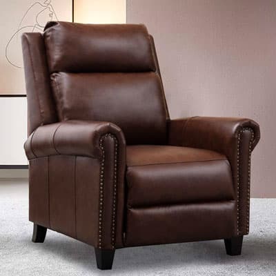 Canmov Genuine Leather Recliner Chair