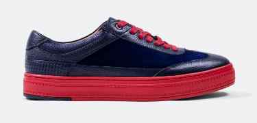Captain Blue Suede Sneakers