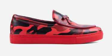 Odell Red Camo Belgian Loafer Sneakers
