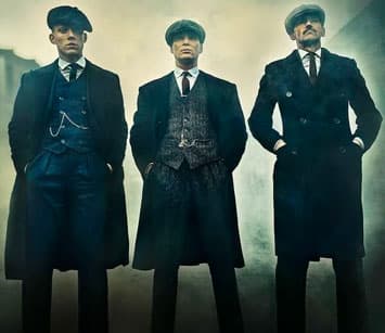 John, Tommy and Arthur Shelby from Peaky Blinders