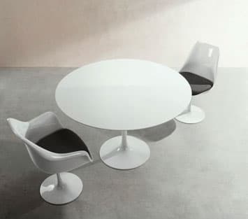 tulip chairs and table