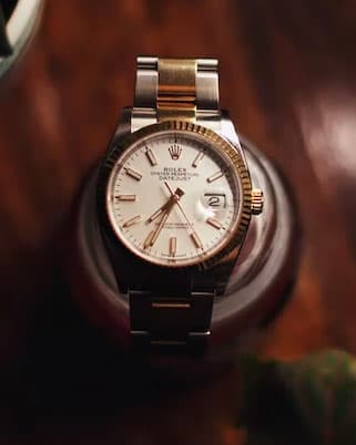 A gold and steel Rolex Datejust