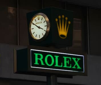 A Rolex sign 