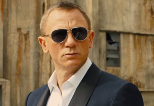 Daniel Craig wearing Tom Ford Aviators in Skyfall