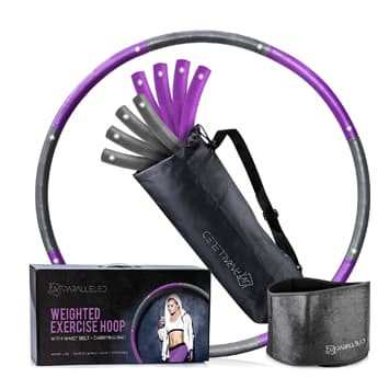 Unparalleled Adjustable Weighted Hula Hoop 