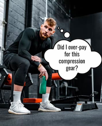 Man wearing compression gear