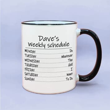 Personalized coffee mug
