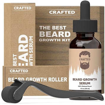 Crafted Beard Derma Roller & Growth Kit 
