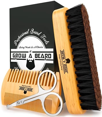 Grow A Beard Brush & Comb Set