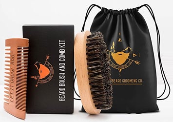 Mission Beard Ultimate Beard Brush & Comb Tin Set