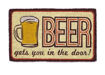 Funny beer doormat 