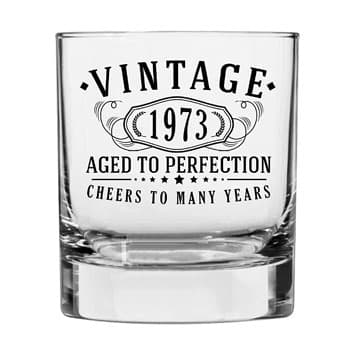 Retirement whiskey glass