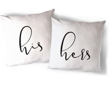 His & Hers pillowcases 