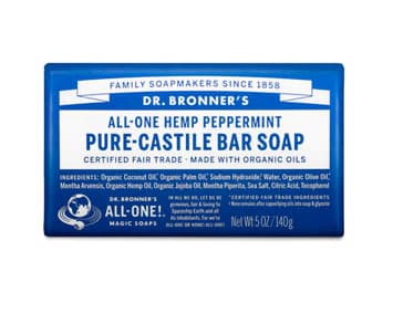 Peppermint Castile bar soap