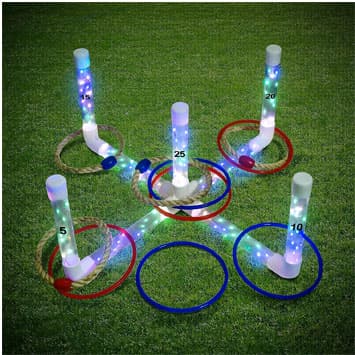 LED ring toss game