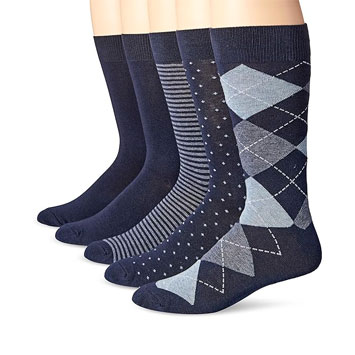 Patterned dress socks