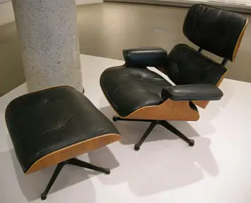 Original Eames lounge chair, photographed in Melbourne, Australia's National Gallery of Victoria