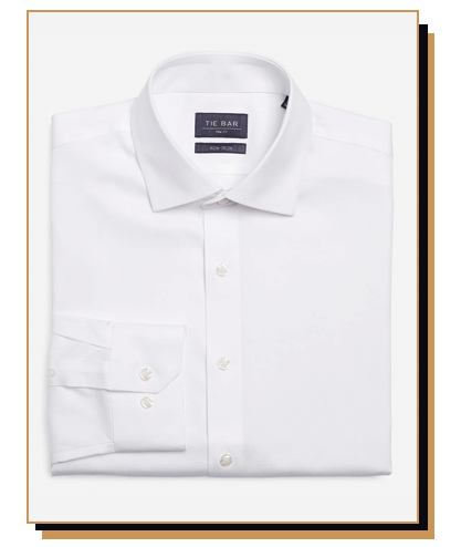 The Tie Bar Pinpoint white dress shirt