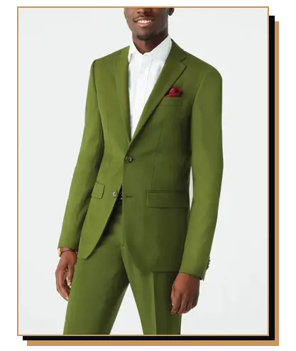 Indochino Stretch Suit in green