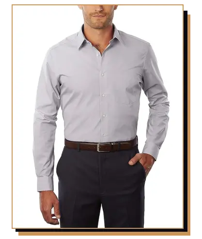 Van Heusen Poplin Solid Dress Shirt