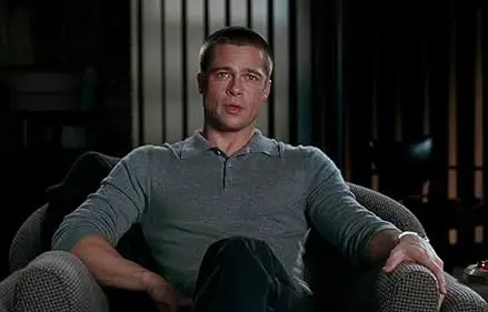A screenshot of Brad Pitt in Mr and Mrs Smith