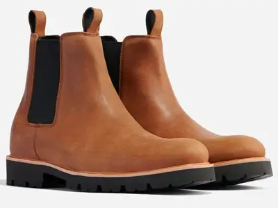 Brown lug sole Chelseas